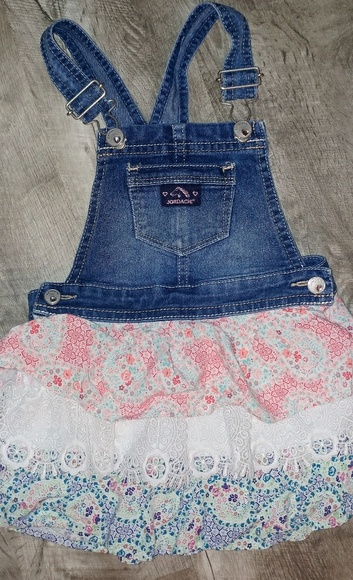 girls denim jumper dress
